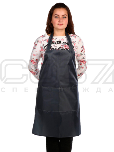 Фартук-передник-АР23-цв.тёмно-серый-тк.оксфорд