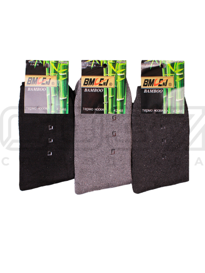 Термо-носки мужские Лиза №477-A822-3 (с махрой)-1