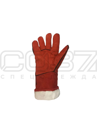 крага  спилковая на синтепоне