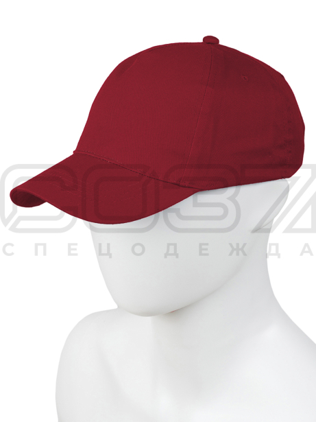 Бейсболка бордовая-1